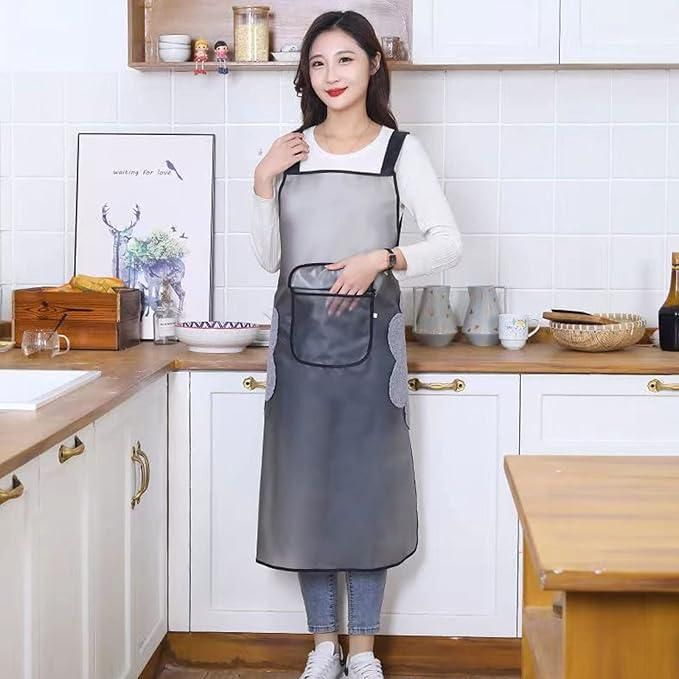 Oil-Water Proof Transparent Cooking Apron
